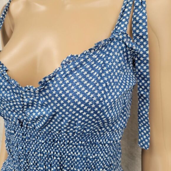 Polo Ralph Lauren  Sleeveless  Dress Cotton Star Polka Dot Sundress Patriotic - Picture 7 of 15
